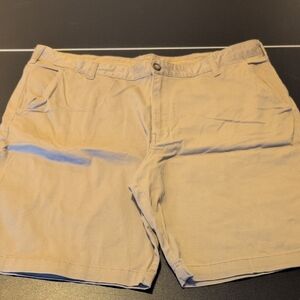 George Men's Khaki Flat Front Shorts
